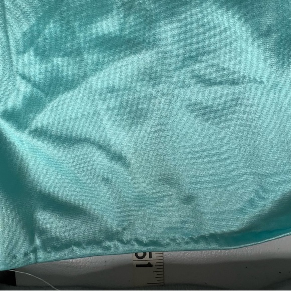 2 Piece Lorraine Vintage Lace Nightgown Robe Set One Size Aqua Teal Blue Green - Picture 13 of 16